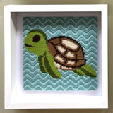 Turtle Tapestry Kit, Needlepoint Starter, Sew Needlecraft