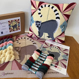 Vibrant Lemur Tapestry Kit, Appletons Needlepoint (12 holes per inch)
