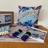 Vibrant Leopard Tapestry Kit, Appletons Needlepoint (12 holes per inch)