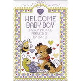 Welcome Baby Boy Cross Stitch Kit Janlynn 080-0469