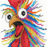 What's Up Cock Cross Stitch Kit, Heritage Crafts - Michaela Learner