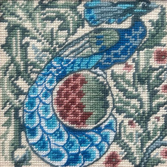 William De Morgan Peacock, Glorafilia Needlepoint Kit
