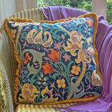 William Morris Lily Tapestry Kit, Glorafilia Needlepoint Kit - Midnight