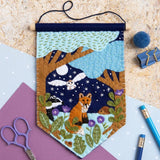 Woodland Wool Felt Embroidery Kit Wall-Hanging, Hawthorn Handmade