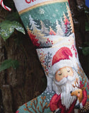 Woodland Wishes Christmas Stocking Cross Stitch Kit, Vervaco PN-0246743