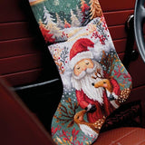Woodland Wishes Christmas Stocking Cross Stitch Kit, Vervaco PN-0246743