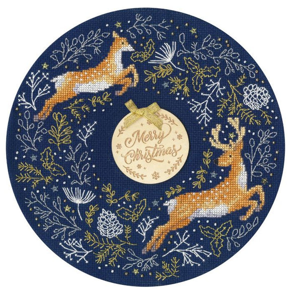 Woodland Wreath Cross Stitch Kit, Bothy Threads