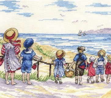 Cross Stitch Kit To The Beach We Go Counted Cross Stitch Kit FW24