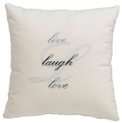 Embroidery Kit Live, Laugh, Love Monochrome Modern Embroidery