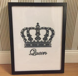 Queen Panel Cross Stitch Kit, Picture/Cushion Front, Anette Eriksson
