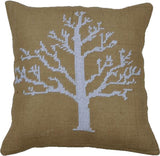 Winter Snow Tree Cushion Cover, Counted HALF Cross Stitch Kit