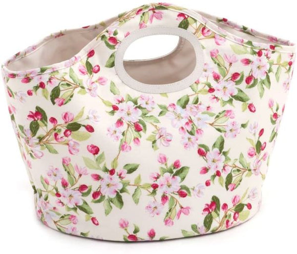 Apple Blossom Chic Needlework Bag, Knitting Organiser, Craft Bag