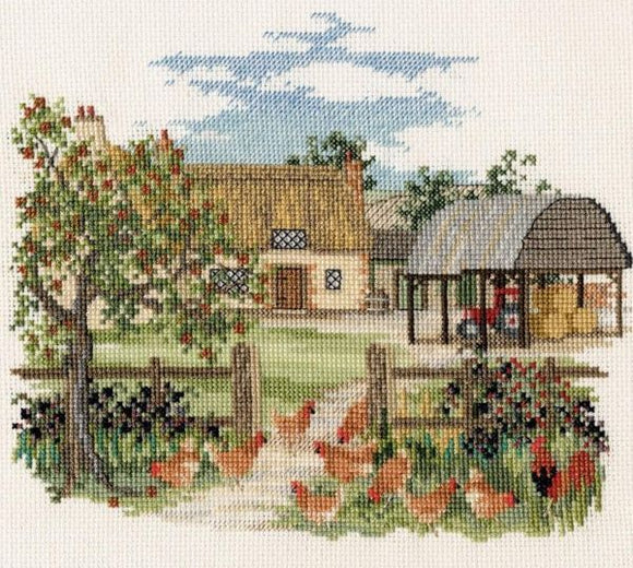 Appletree Farm Cross Stitch Kit, Derwentwater Designs CON07