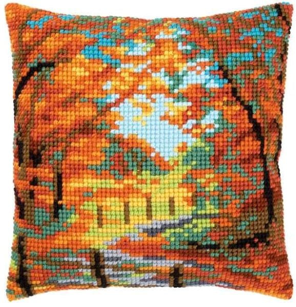 Autumn Landscape CROSS Stitch Tapestry Kit, Vervaco PN-0155863