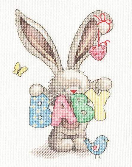 Baby Cross Stitch Kit, Bebunni, Bothy Threads XBB20