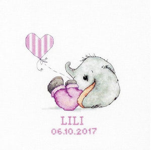 Baby Girl Cross Stitch Kit, Luca-s B1133