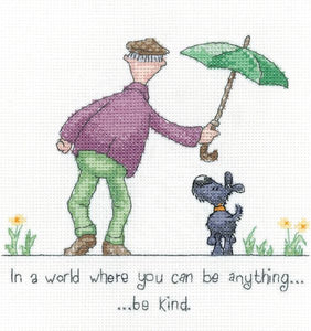 Be Kind Cross Stitch Kit, Heritage Crafts