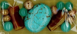 Gemstone Beads - Turquoise Mix Semi-Precious Bead Pack 103033