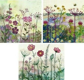 Beaks and Bobbins Embroidery Kits - Set of 3 Country Landscape Embroidery Kits