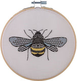 Moth Blackwork Embroidery Cross Stitch Kit, Anchor ABW0002
