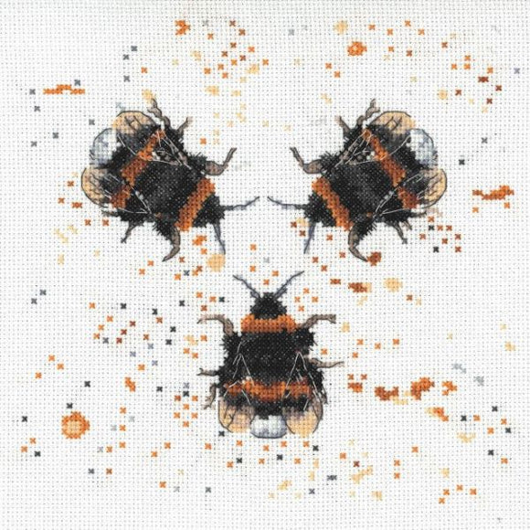 Bee Happy Cross Stitch Kit, Creative World of Crafts