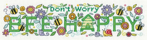 Bee Happy Cross Stitch Kit, Heritage Crafts -Karen Carter