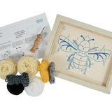 Bee Punch Needle Kit, Punch Needle Embroidery Kit, Trimits (with tool) GCK114