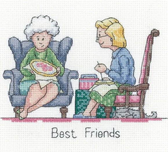Best Friends Cross Stitch Kit, Heritage Crafts GYBF1583