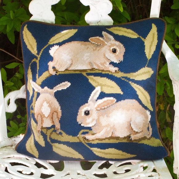 Beth Russell Needlepoint Kit Tapestry Kit, William de Morgan Rabbits