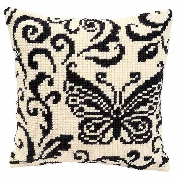 Blackwork Butterfly CROSS Stitch Tapestry Kit, Vervaco PN-0008739