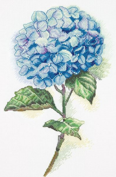 Blue Hydrangea Cross Stitch Kit, Panna C-1988