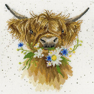 Cross Stitch Kit Daisy Coo, Hannah Dale Wrendale Designs XHD42