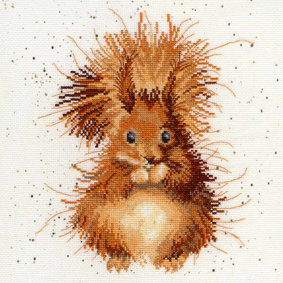 Cross Stitch Kit Nutcracker Squirrel, Hannah Dale Wrendale Designs XHD14