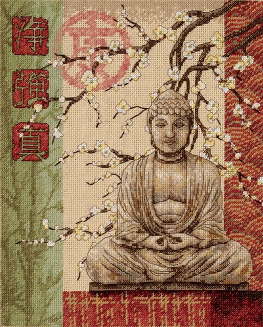 Buddha Purity, Strength, Truth Cross Stitch Kit, Dimensions D35220