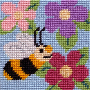 Beginners Tapestry Kit Needlepoint Kit, Busy Bee, Sew Inspiring