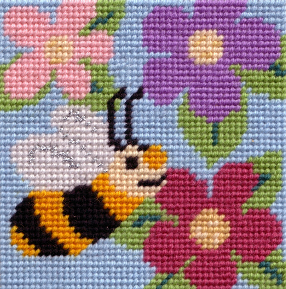Beginners Tapestry Kit Needlepoint Kit, Busy Bee, Sew Inspiring