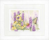 Butterfly Bush and Echinacea Cross Stitch Kit, Lanarte pn-0147541