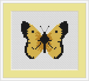 Butterfly Cross Stitch Kit Mini, Riolis B004