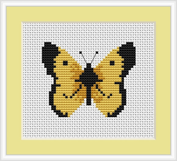 Butterfly Cross Stitch Kit Mini, Riolis B004