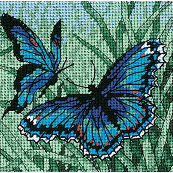 Butterfly Duo Tapestry Needlepoint Kit, Dimensions D07183