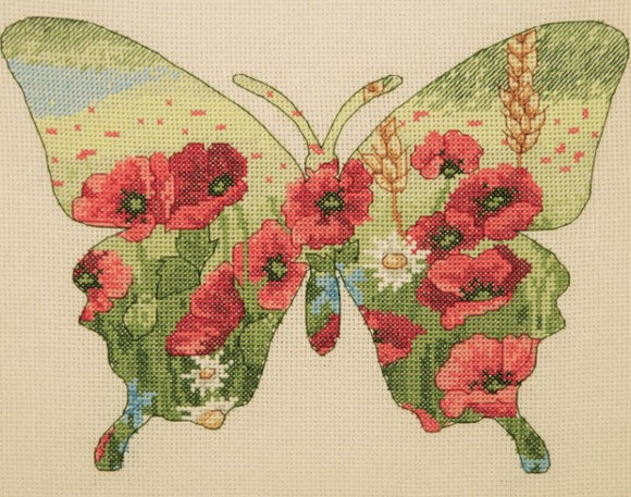 Butterfly Silhouette Cross Stitch Kit, Maia 5678000-5044