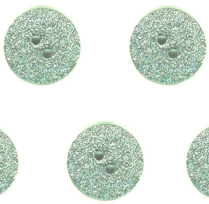 Green Glitter Buttons, Mini Glitter Buttons 12mm, SET of 10