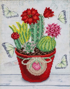 Bead Embroidery Kit Cacti Bead Work Kit VDV, TN-1273