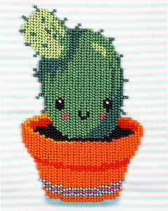 Prickly Cactus Bead Embroidery Kit, Bead Work Kit VDV, TN-0880