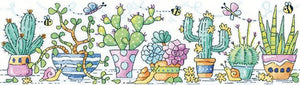 Cactus Garden Cross Stitch Kit, Heritage Crafts -Karen Carter
