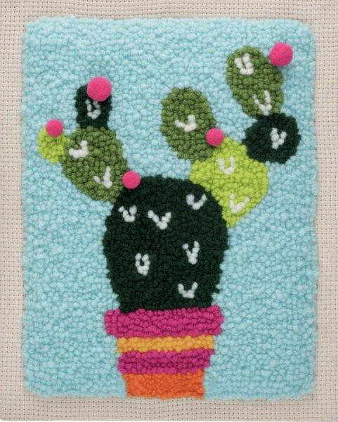 Cactus Punch Needle Kit, Punch Needle Embroidery Kit, Trimits (with tool) GCK092