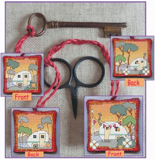 Caravan Scissor Keep & Key Keep Cross Stitch Kits, Michael Powell Art x132