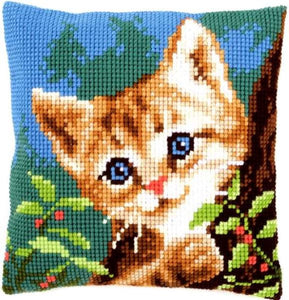 Cat in a Tree CROSS Stitch Tapestry Kit, Vervaco PN-0156599