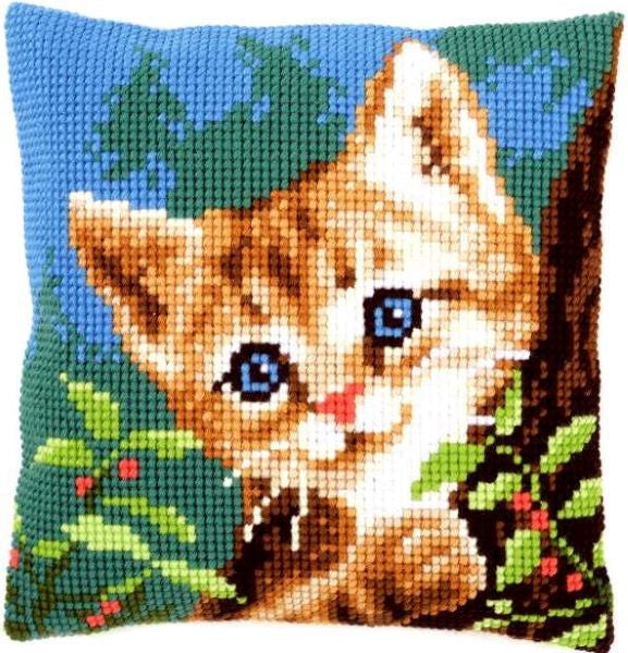 Cat in a Tree CROSS Stitch Tapestry Kit, Vervaco PN-0156599