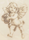 Cherub Angel with Harp Cross Stitch Kit, Vervaco pn-0021849